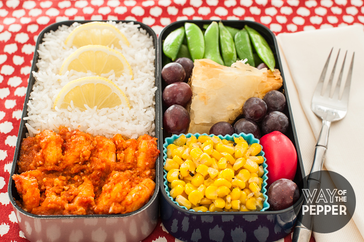 Bento: Firecracker Shrimp