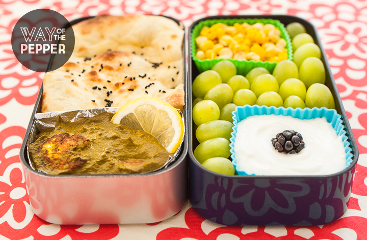 Bento: Palak Paneer & Naan